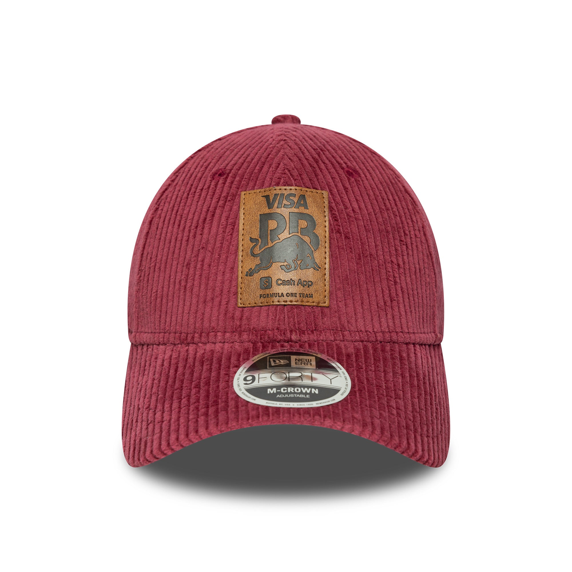 Visa Cash App RB F1 Cord 9Forty Cap Adults - Royal Maroon