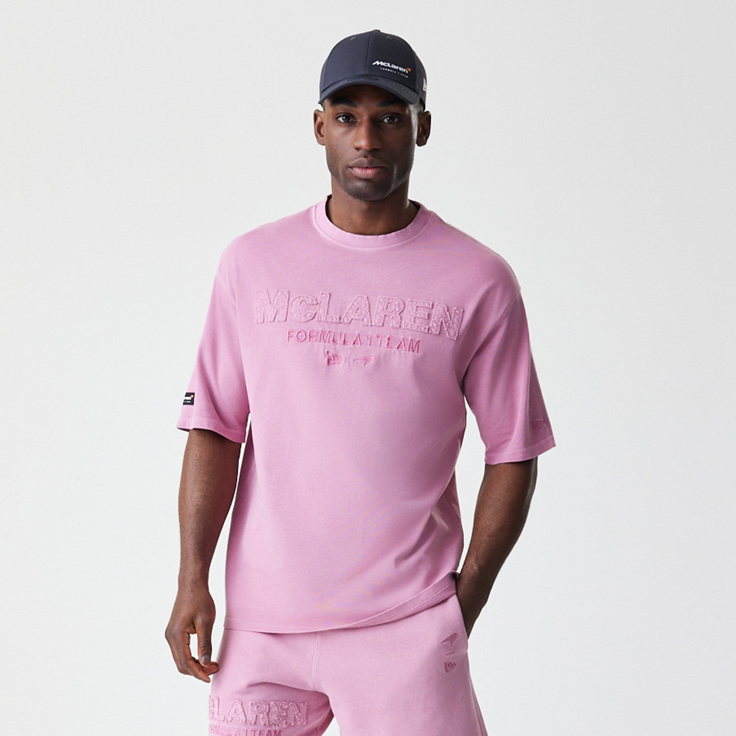 McLaren Racing F1 Washed Oversized Tee Adults - Dark Pink