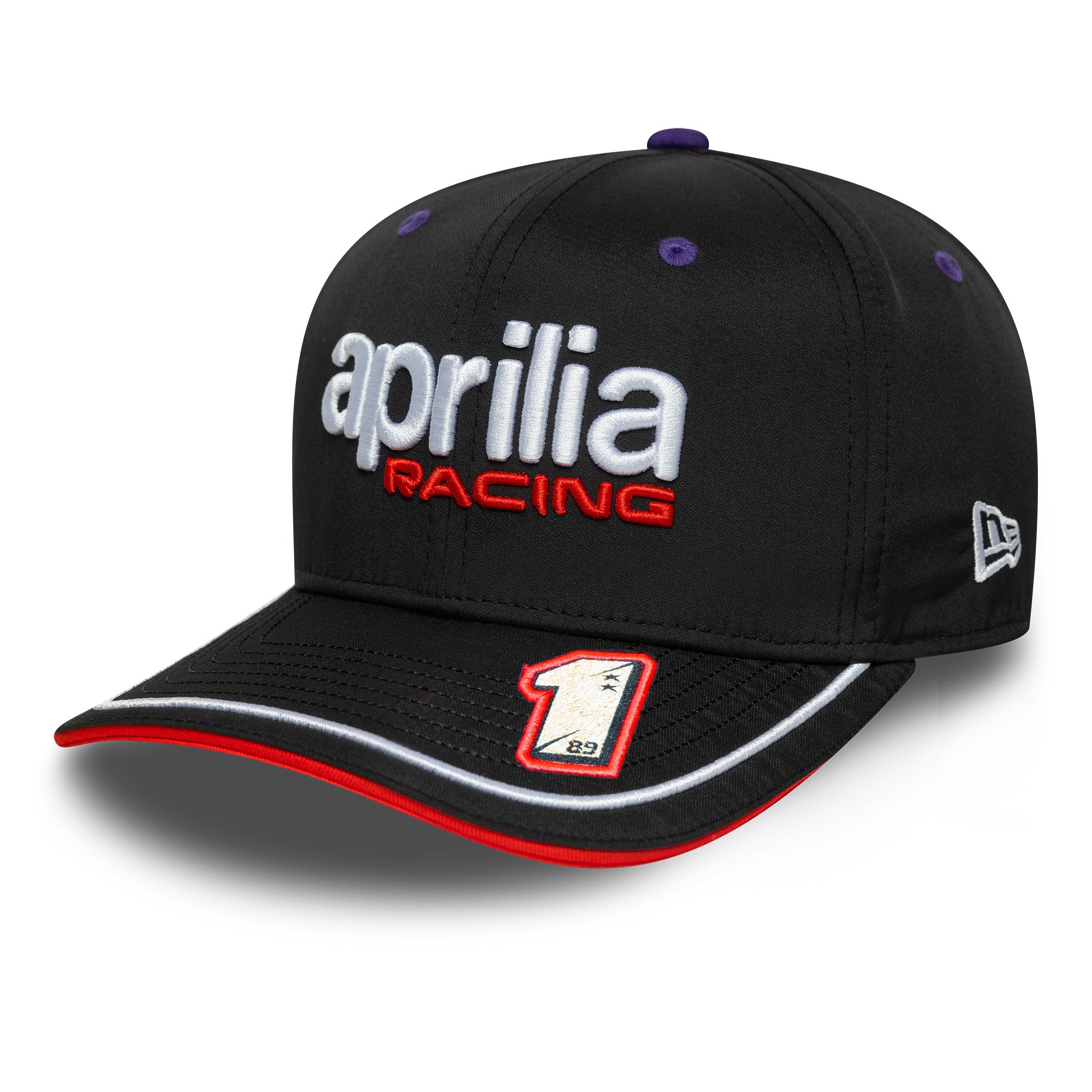 Aprilia Rep Jm 9Seventy Cap Stretch Snap Adults - Black