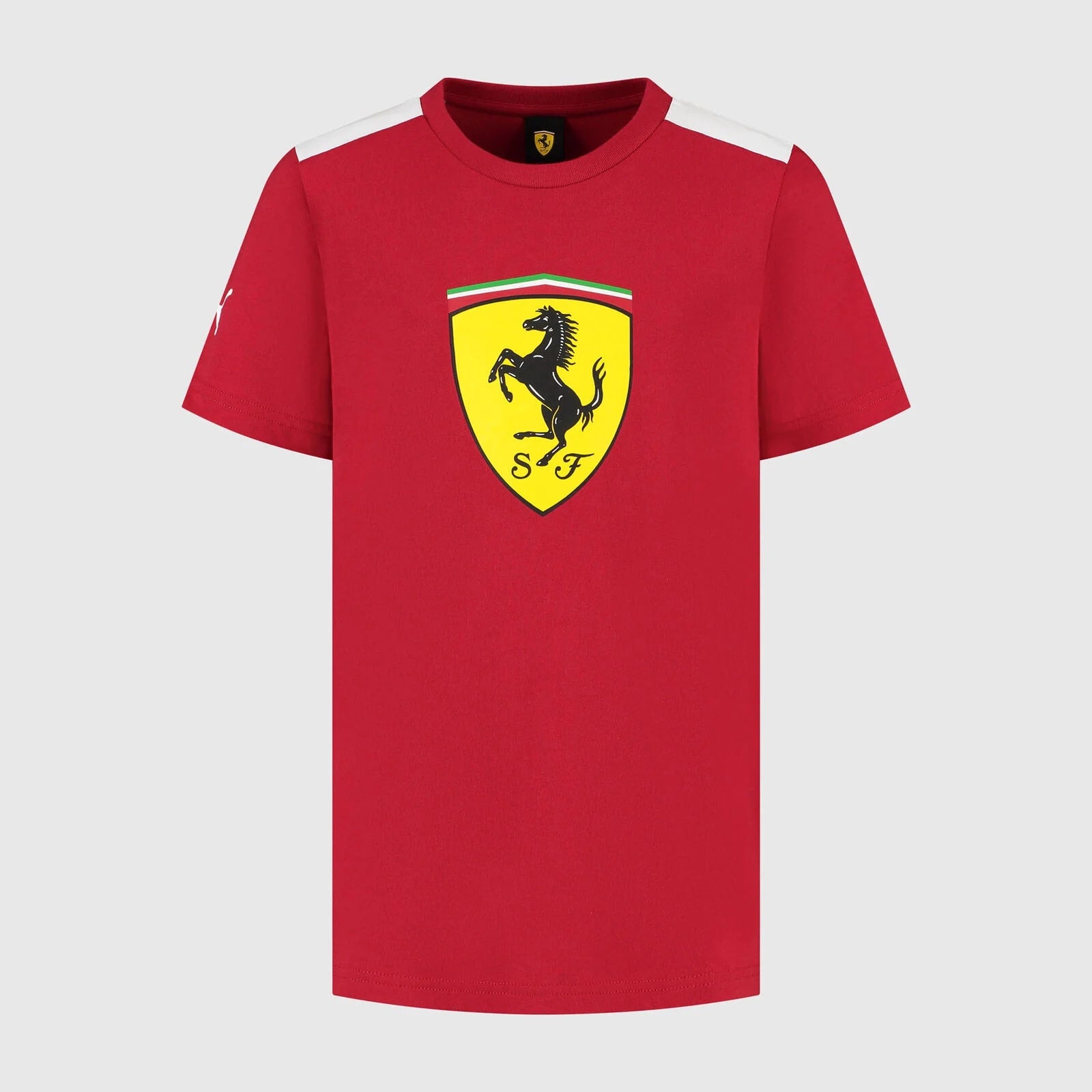 Scuderia Ferrari F1 Large Shield Tee Mens - Dark Cherry