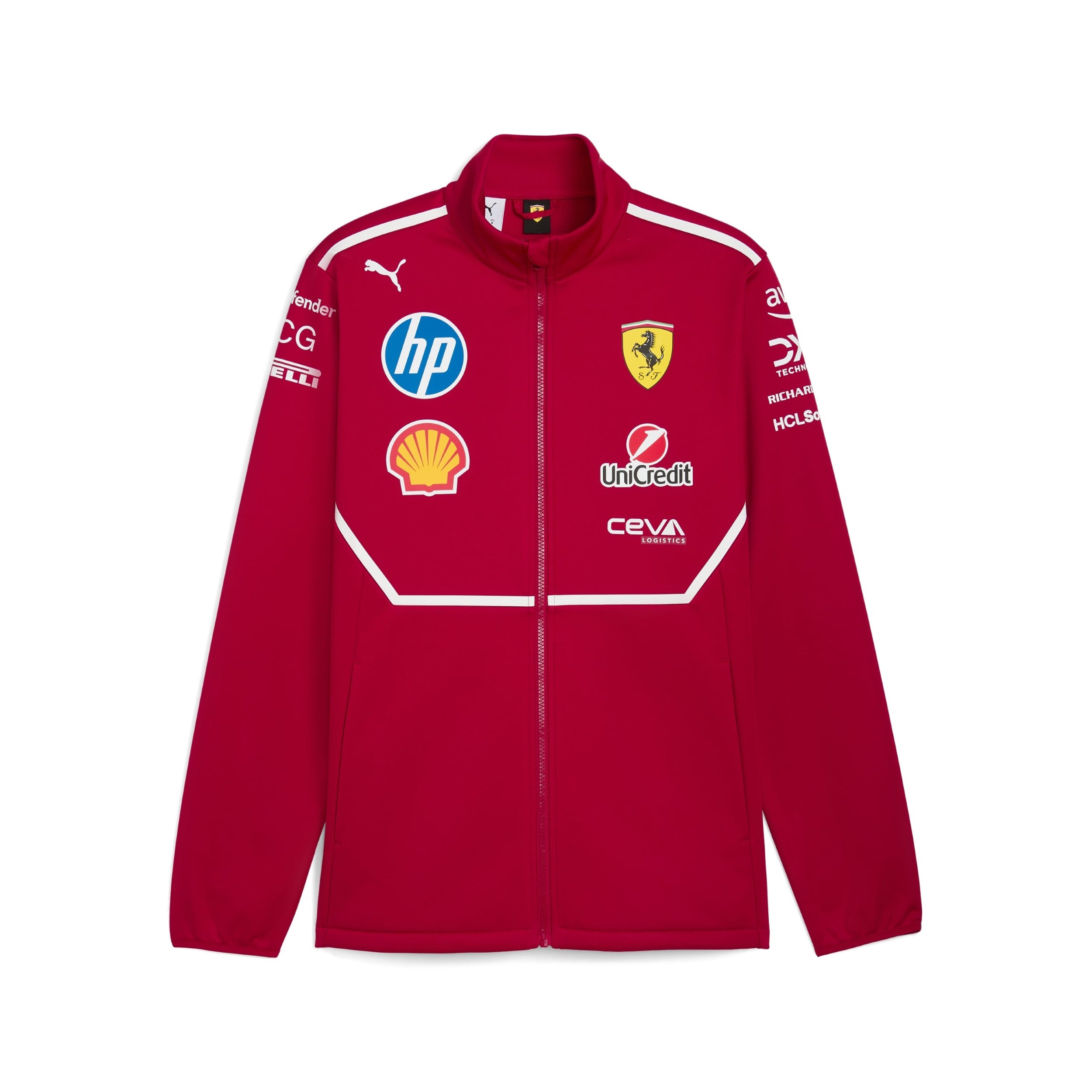 Scuderia Ferrari F1 Team 2025 Softshell Jacket Mens - Dark Cherry