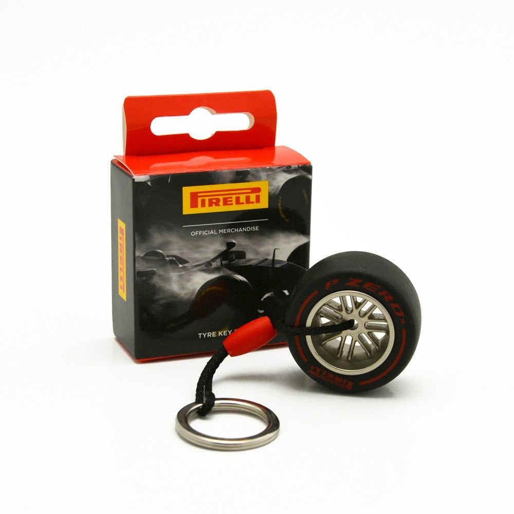 Pirelli Tyre Keyring Unisex - Red (Soft)