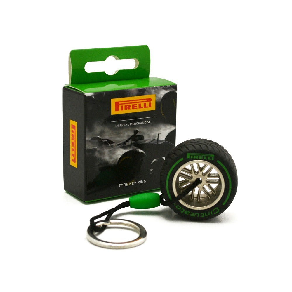 Pirelli Tyre Keyring - Green (Intermediate)
