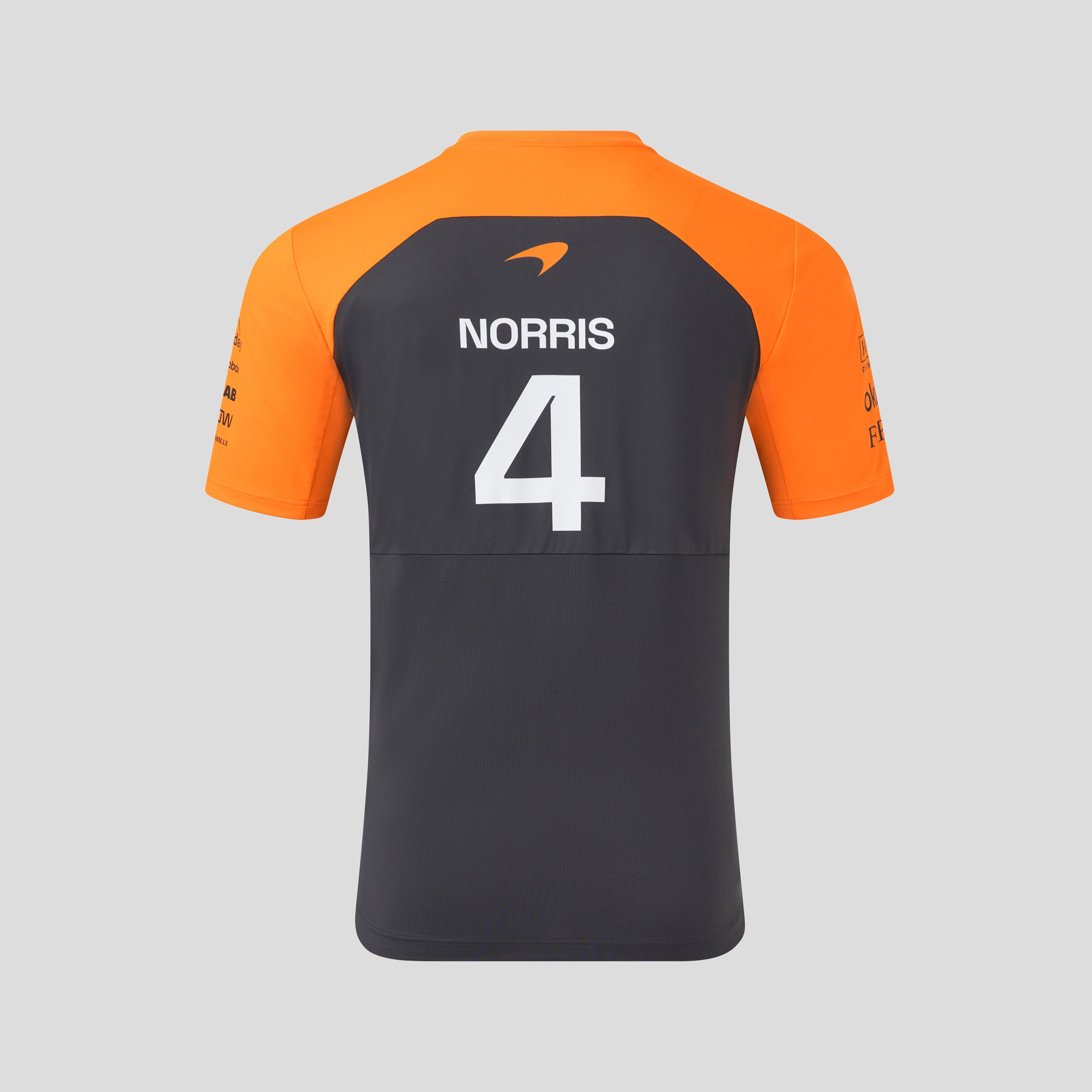 McLaren Racing F1 Official Team 2025 Set Up T-Shirt Lando Norris Mens - Anthracite