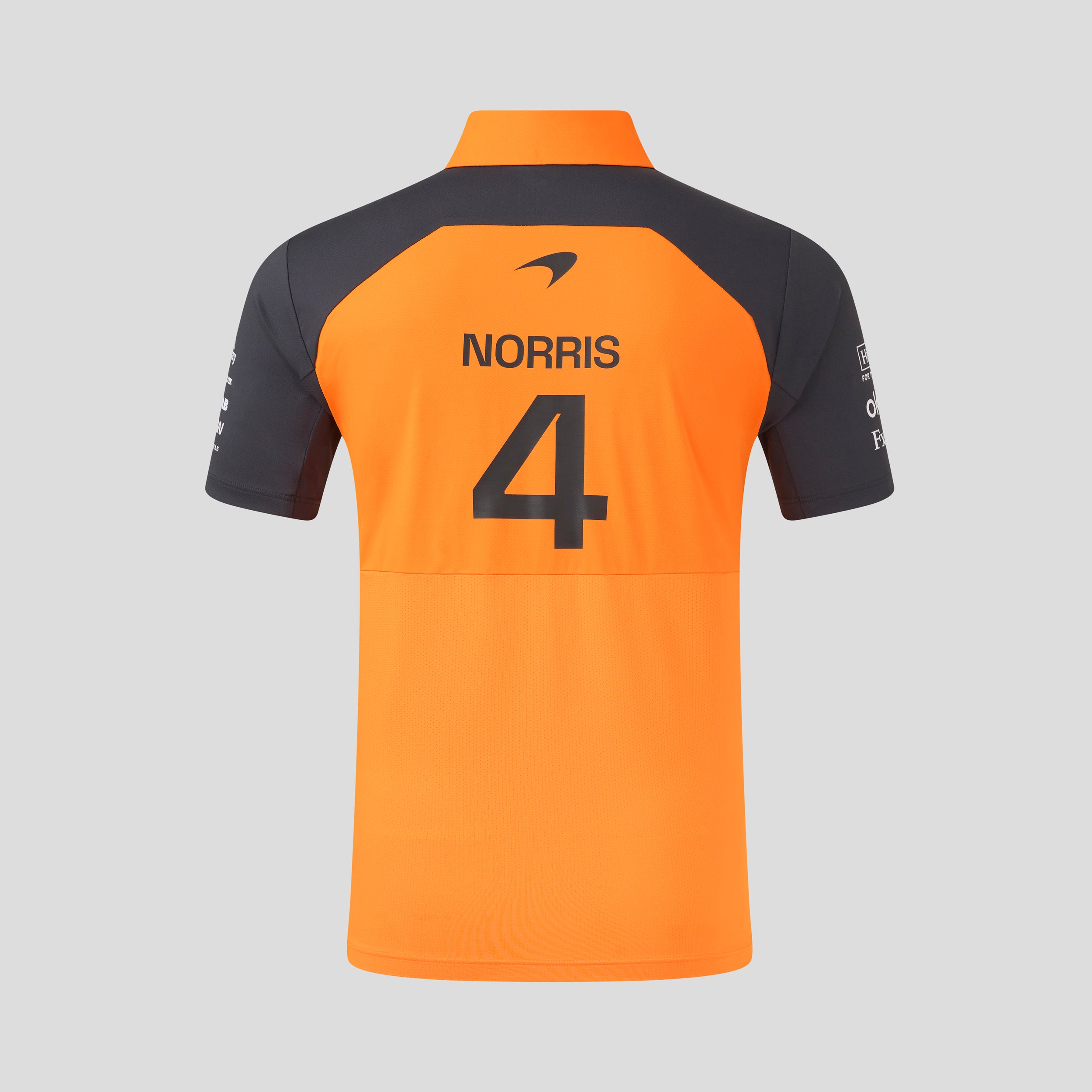 McLaren Racing F1 Official Team 2025 Polo Shirt Lando Norris Mens - Papaya