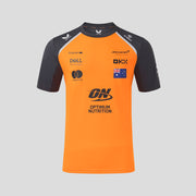 McLaren Racing F1 Official Team 2025 Set Up T-Shirt Oscar Piastri Mens - Papaya