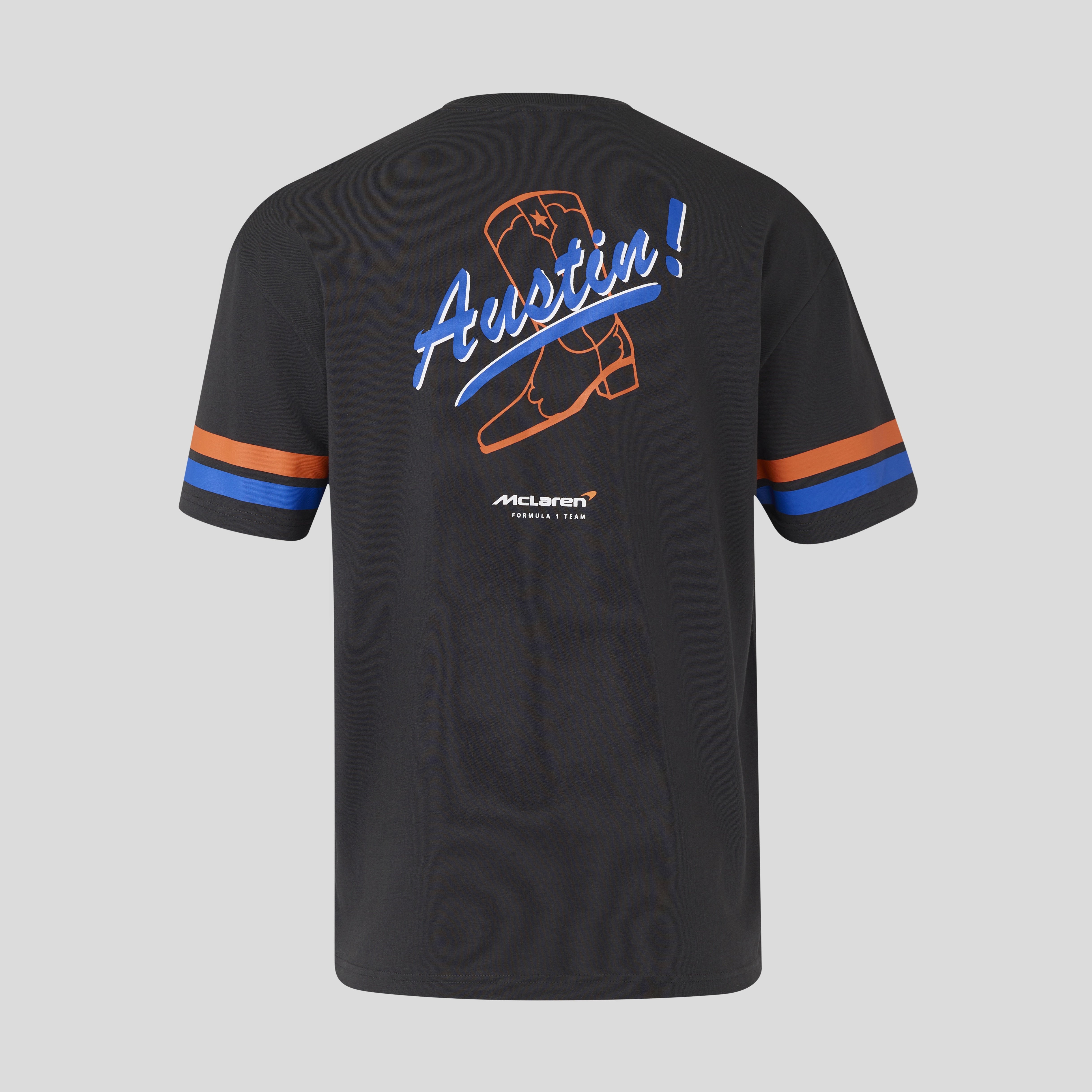 McLaren Racing F1 Austin Stripe Sleeve Tee Unisex - Phantom