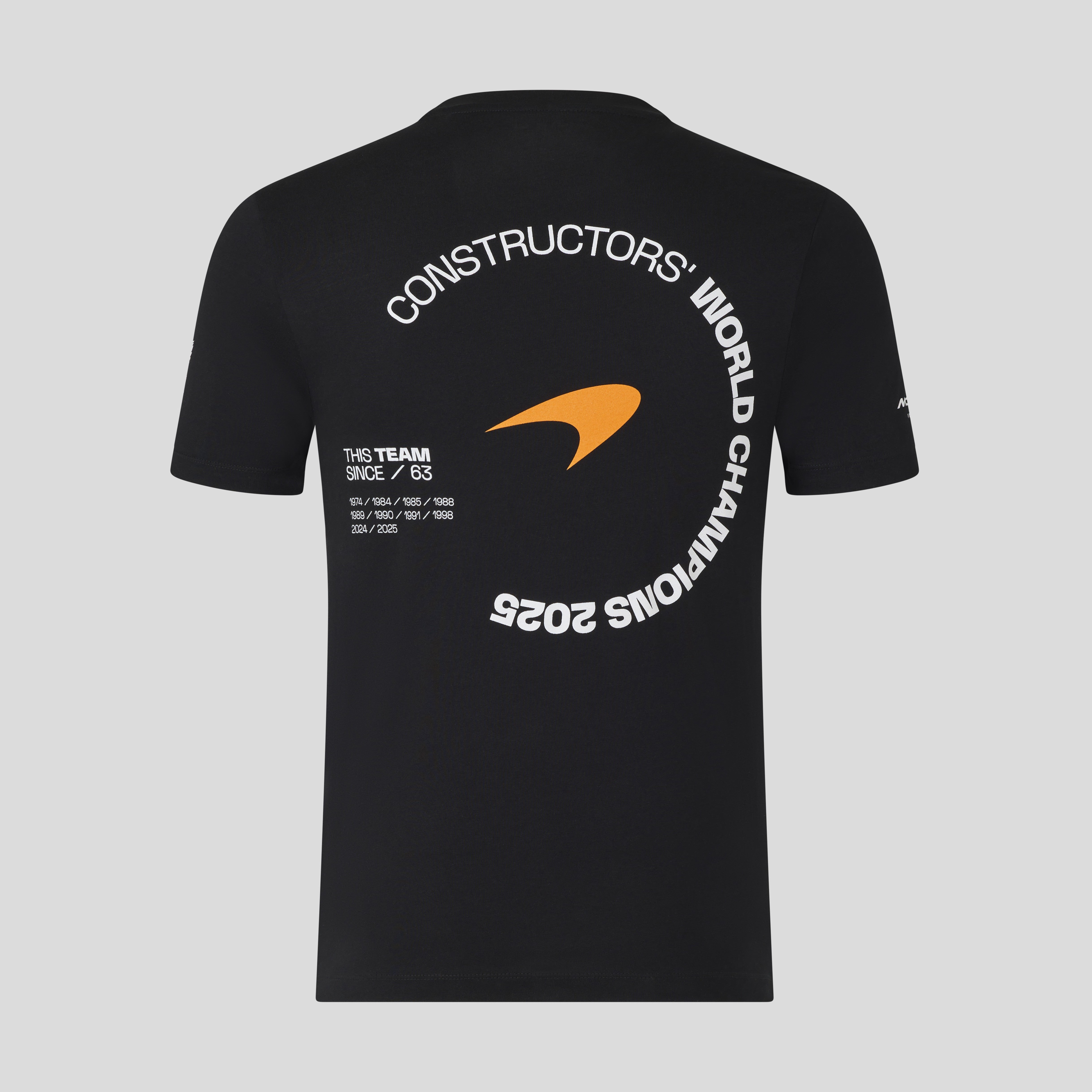 McLaren Racing F1 Constructors This Team 2025 T-Shirt Unisex - Black