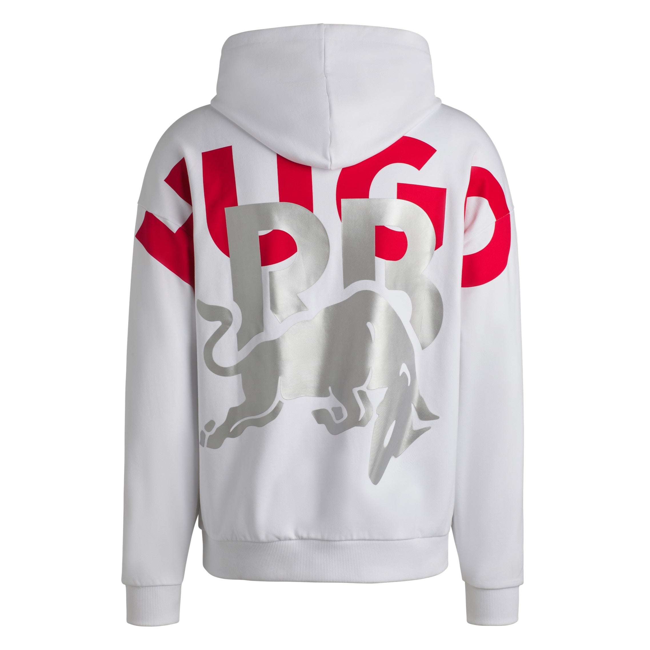 Visa Cash App RB F1 Hugo Big Logo Hoodie Unisex - White