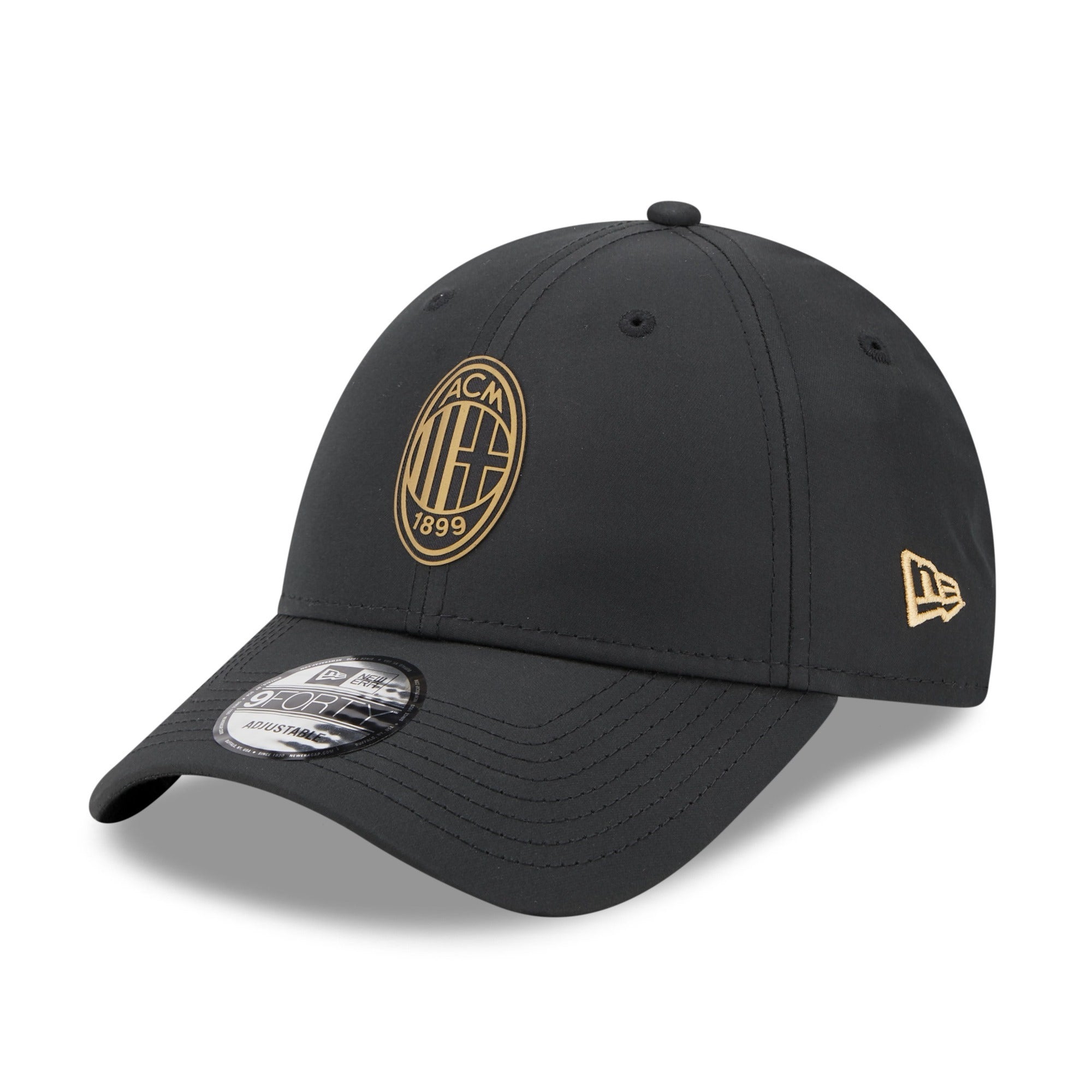 AC Milan Essential Gold Logo 9Forty Adults - Black