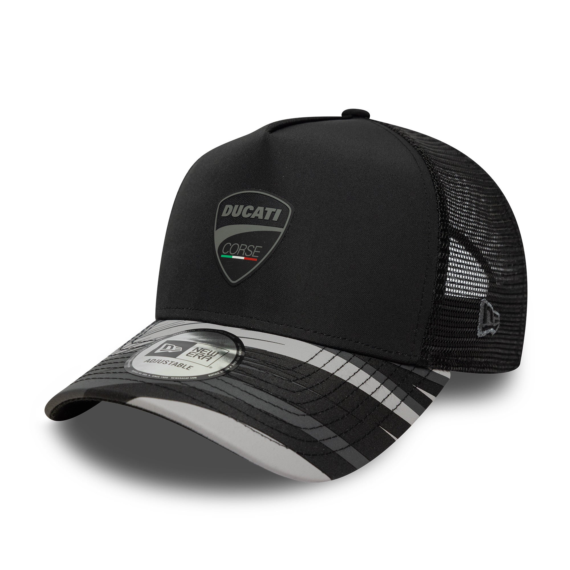 Ducati Print Trucker Cap Adults - Black