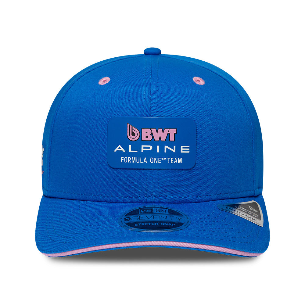 Alpine F1 Team 2026 9Seventy Cap Stretch Snap Adults - Bright Blue/Pale Pink
