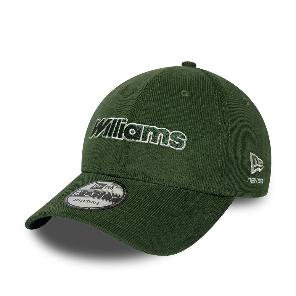 Williams F1 Tradtional Cord 9Forty Cap Adults - Dark Green
