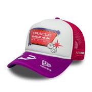 Red Bull Racing F1 Team 2026 Special Edition Max Verstappen Vegas Trucker Cap Adults - Dark Pink/Purple