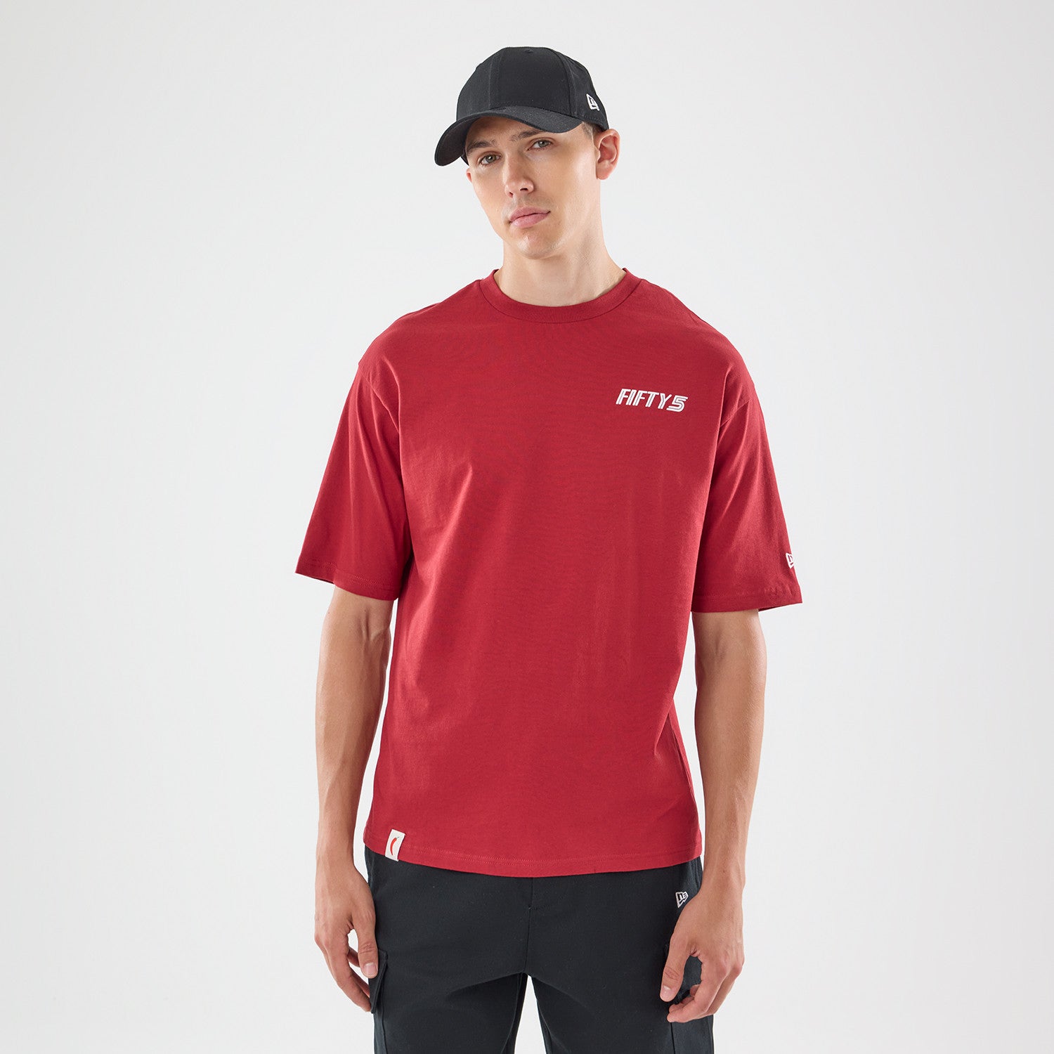 Team Fifty5 Madrid Oversized Tee Adults - Red