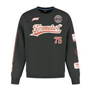 F1 Heritage Graphic Crew Sweat Mens - Black
