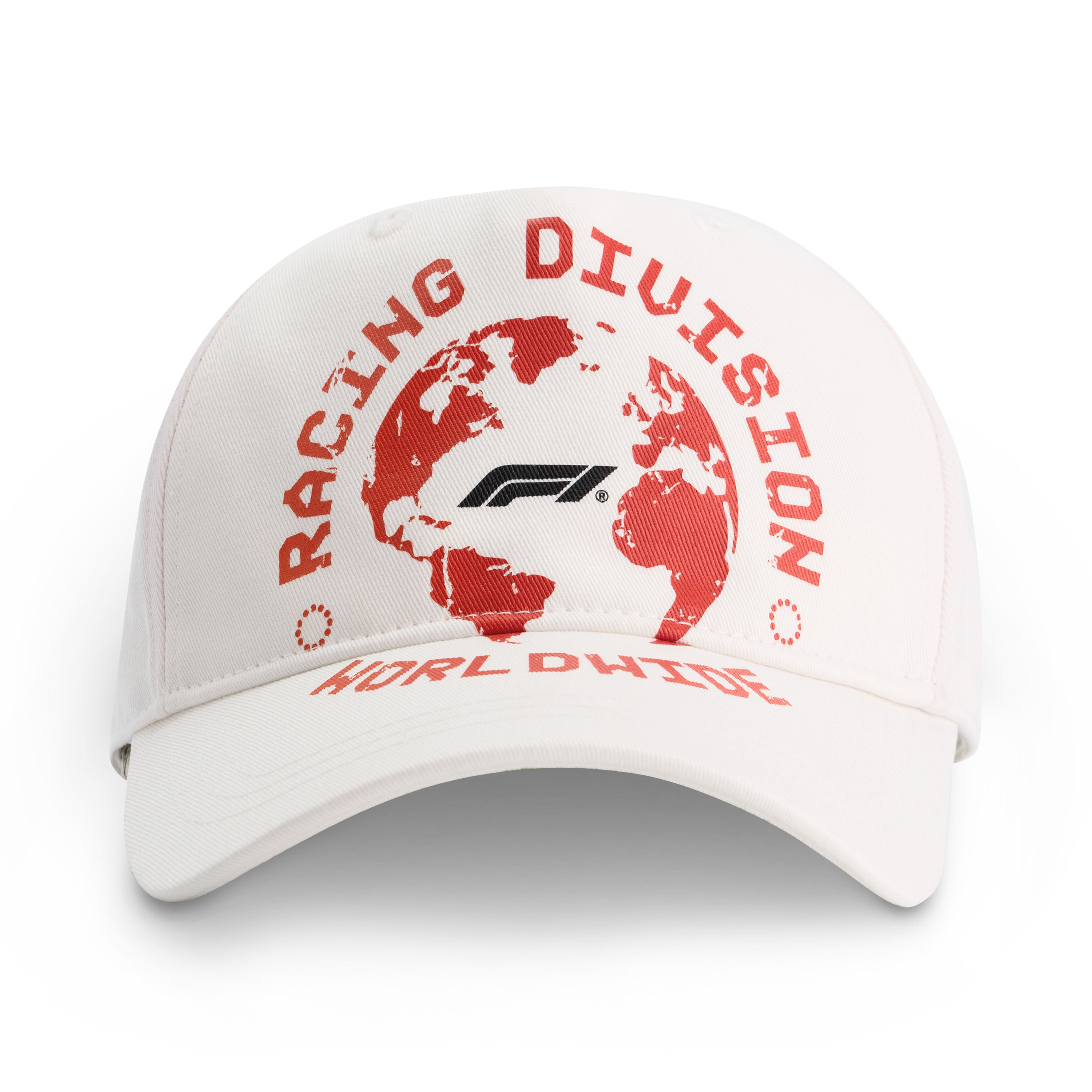 F1 Racing Division Worldwide Graphic Baseball Cap Unisex - Cloud Dancer