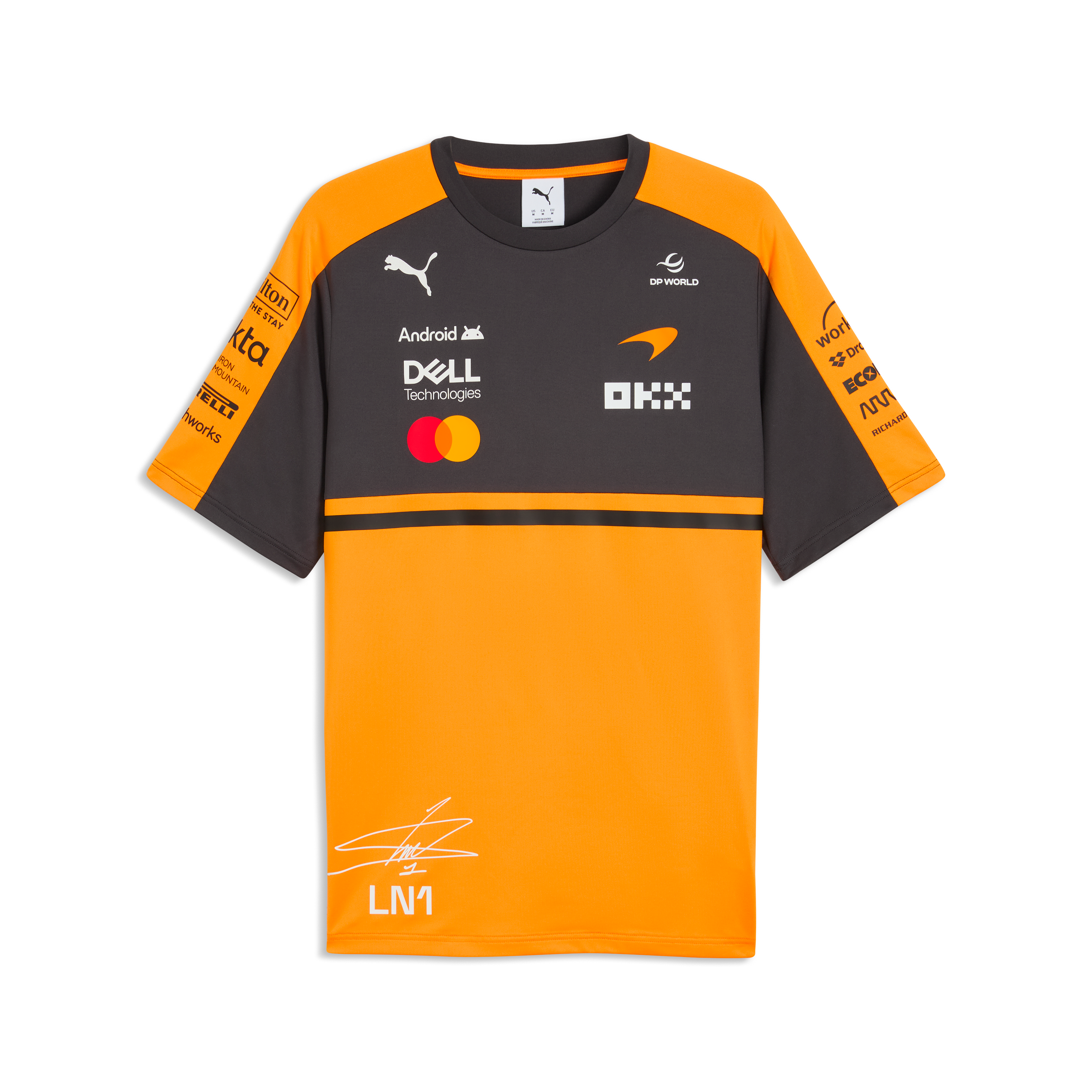 McLaren Racing F1 Team 2026 Lando Norris Tee Mens - Papaya