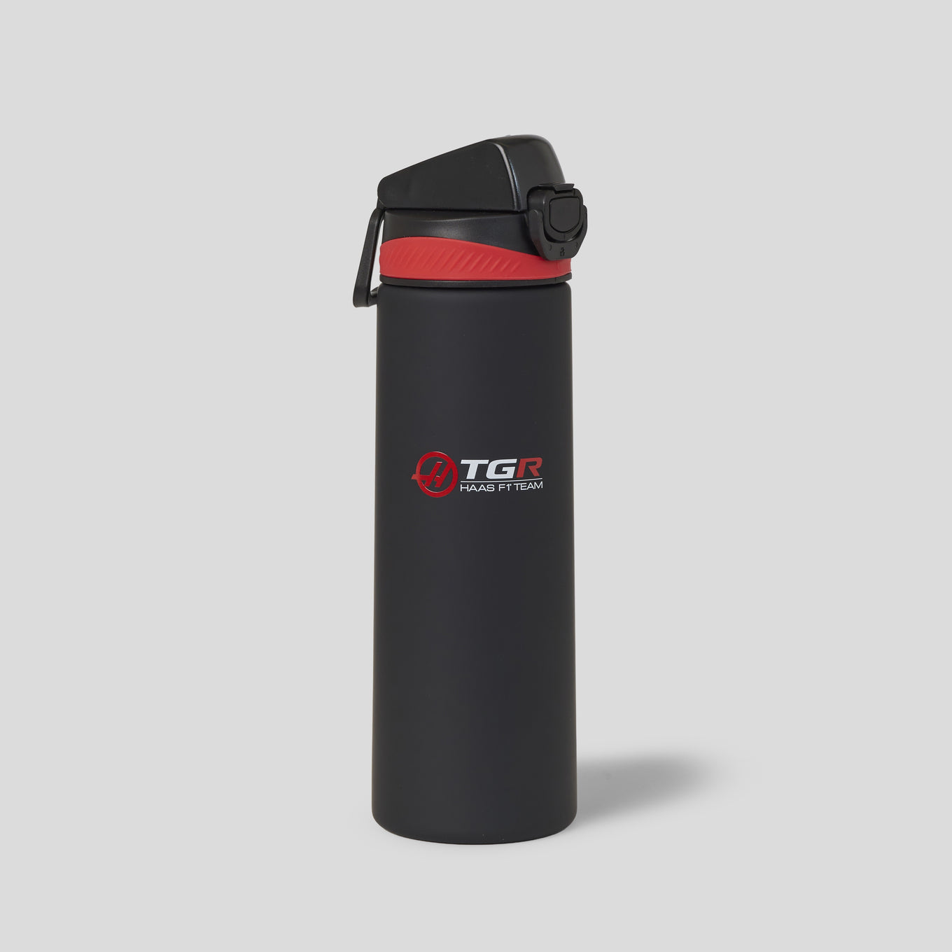 Haas F1 750ML Water Bottle Unisex - Castore Black/Flame Scarlet