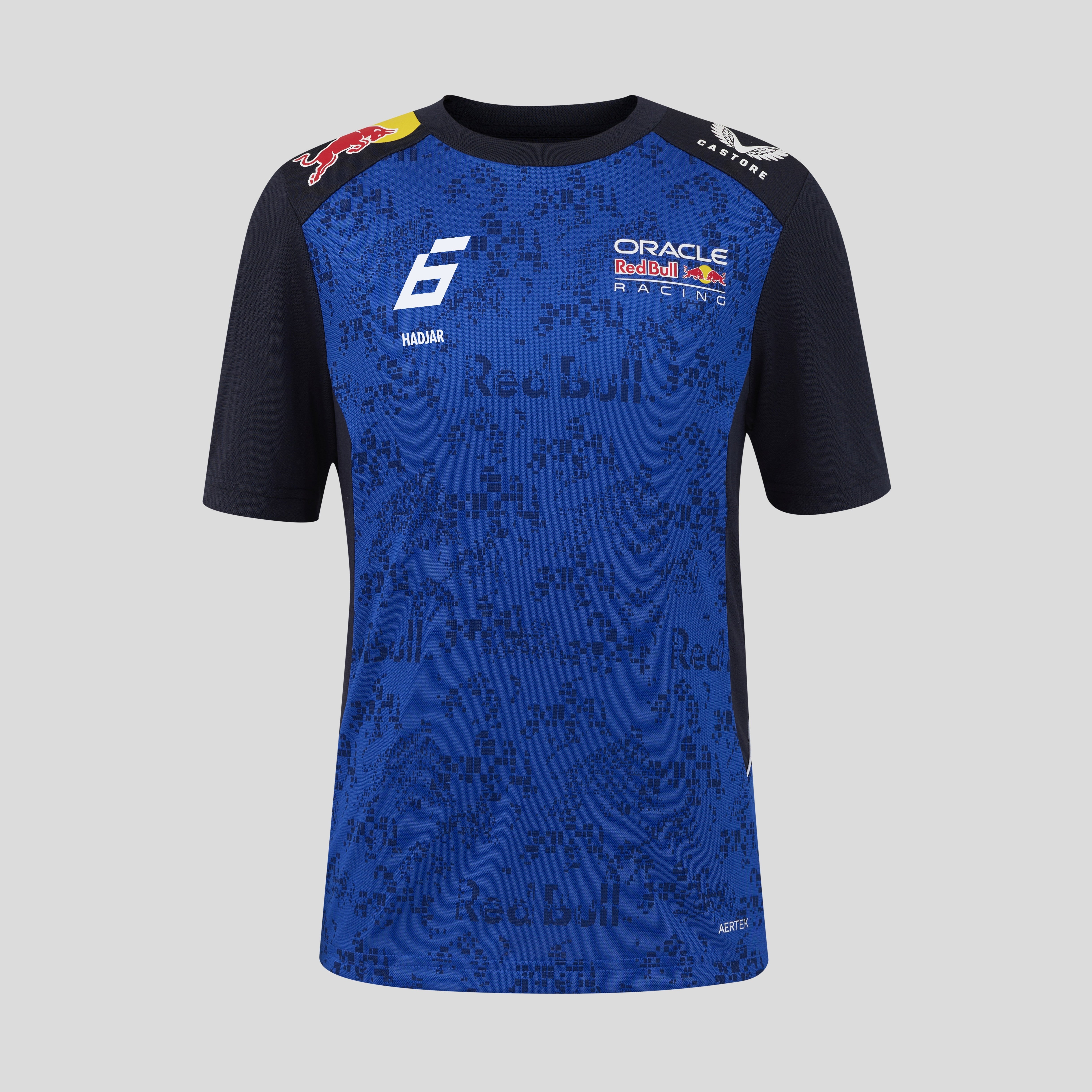 Red Bull Racing F1 Team 2026 T-Shirt Driver Isack Hadjar Kids - Night Sky / Surf The Web