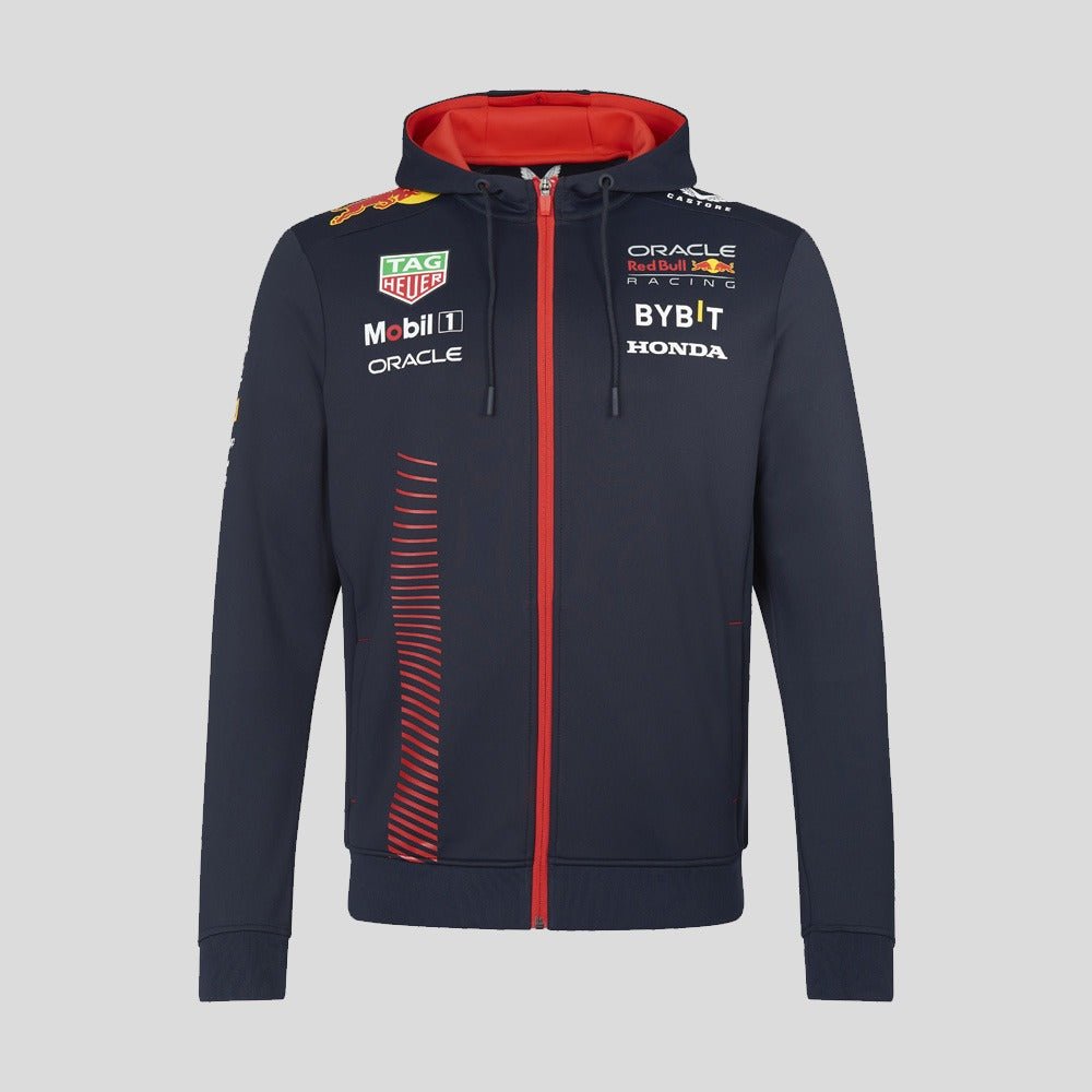Red Bull Racing F1 2023 Team Full Zip Hoodie Mens - Night Sky